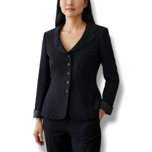 Escada Wool Tailored Blazer Elegant Single Breasted Jacket